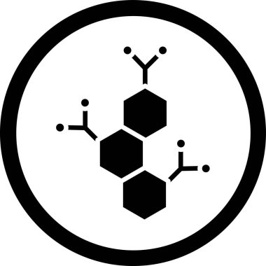 Molekül simgesi vektör illüstrasyonu