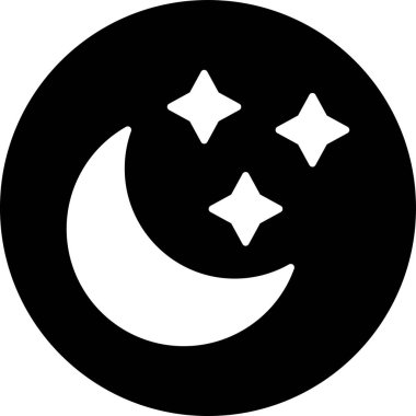 Ay. Web simgesi basit illüstrasyon