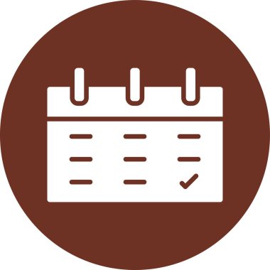 Takvim simgesi vektör illüstrasyonu