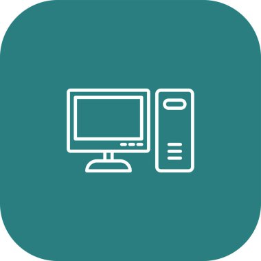 TV simgesi vektör illüstrasyonu