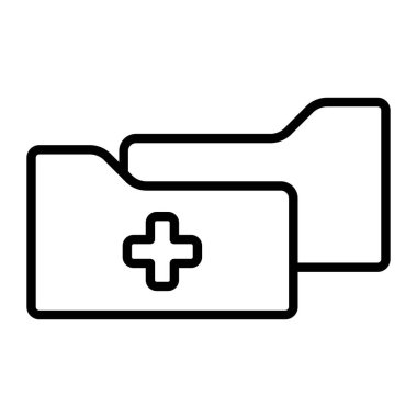 Modern tıbbi simgenin vektör illüstrasyonu