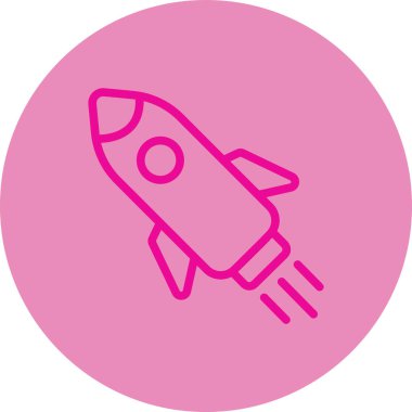 Roket simge vektör çizim