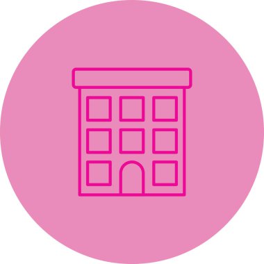 Benzersiz yapı vektör çizgisi simgesi