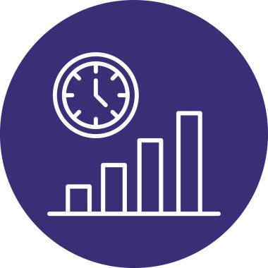 Modern b 'nin vektör illüstrasyonu zaman simgesinden yoksun