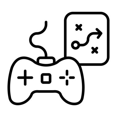 joystick oyun ikonu vektör çizimi.