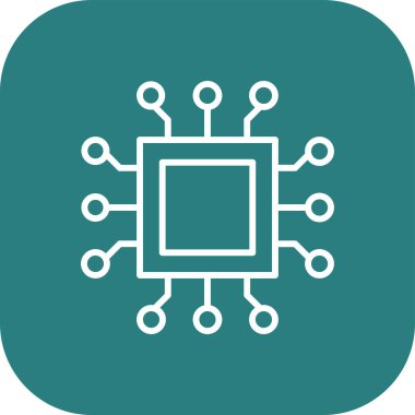 devre kartı simgesi vektör illüstrasyonu