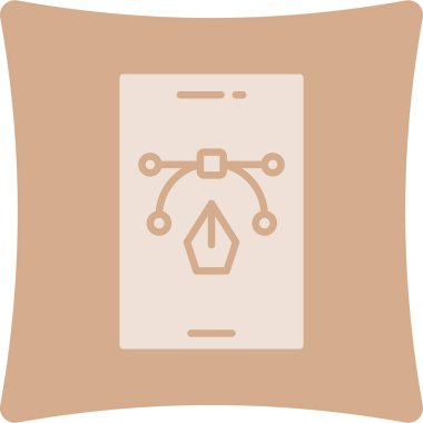 Modern simgenin vektör illüstrasyonu