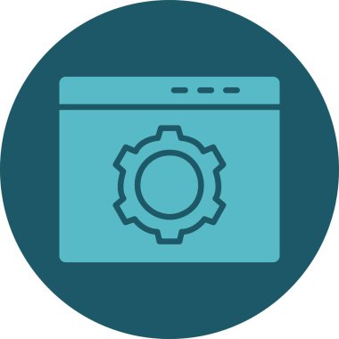 Web simgesi vektör illüstrasyonu