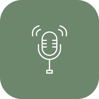 Podcast simge vektör çizim