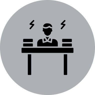 Bir insan simgesinin vektör illüstrasyonu