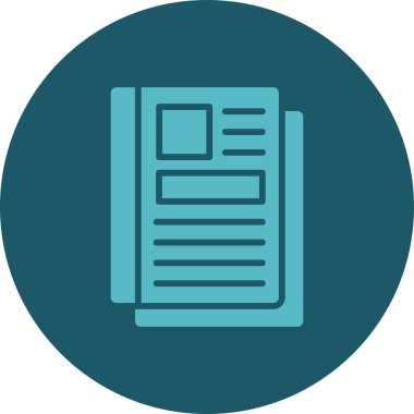 belge simgesi vektör illüstrasyonu