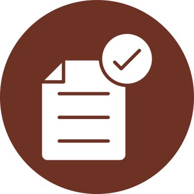 Kontrol listesi. Web simgesi basit illüstrasyon