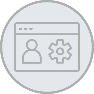 Web vektör renk çizgisi simgesi