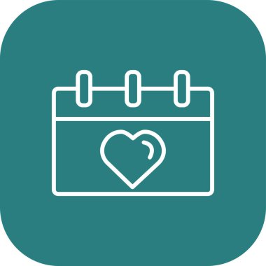 Kişisel ve ticari kullanım için kalp vektörü simgesi simgesi vektör çizimi..