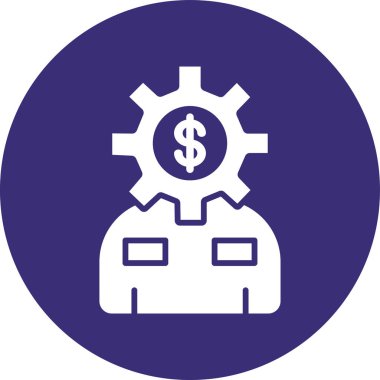 Dolar. Web simgesi basit illüstrasyon