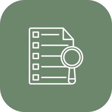 Kontrol listesi simgesi, vektör illüstrasyonu