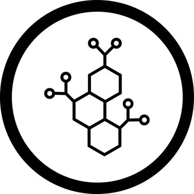 vector illustration of a molecule icon