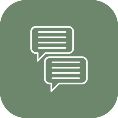 Sohbet simgesi vektör illüstrasyonu