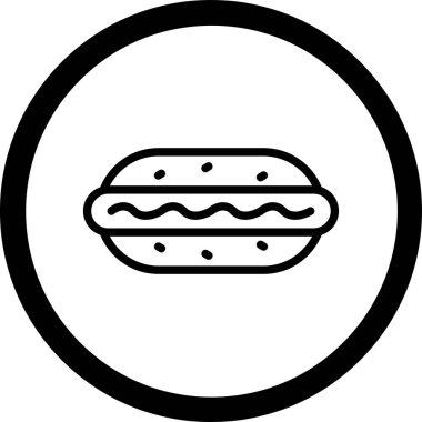 Yemek. Web simgesi basit illüstrasyon