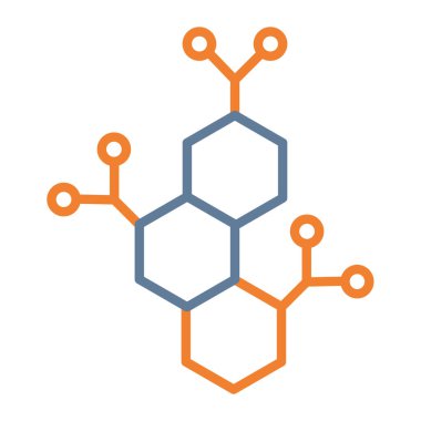 Molekül simgesi vektör illüstrasyon logo şablonu