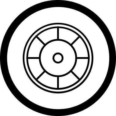 CD mi? Web simgesi basit illüstrasyon