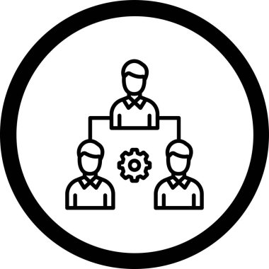 İnsan simgesinin vektör illüstrasyonu