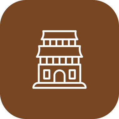 bina simgesi, vektör illüstrasyonu