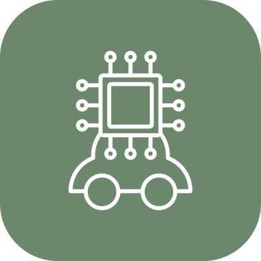 devre kartı simgesi, teknoloji konsepti, vektör illüstrasyonu