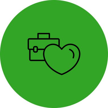 kalp simgesi, vektör illüstrasyonu