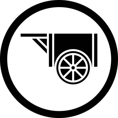 Taşıma ağı simgesi basit illüstrasyon