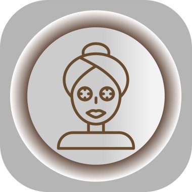 Modern b 'nin vektör illüstrasyonu maske simgesinden yoksun