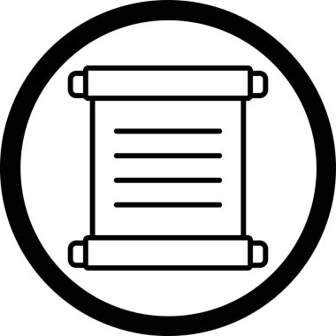 Belge. Web simgesi basit illüstrasyon