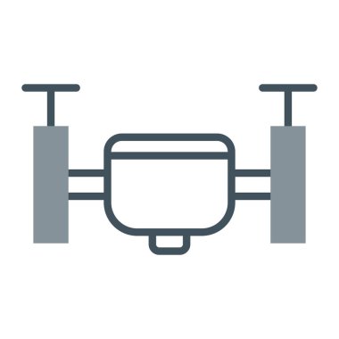 otomobil fren sistemi simgesi ana hat biçiminde