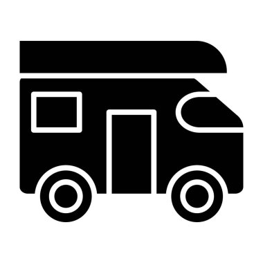 kamyon vektör düz simgesi