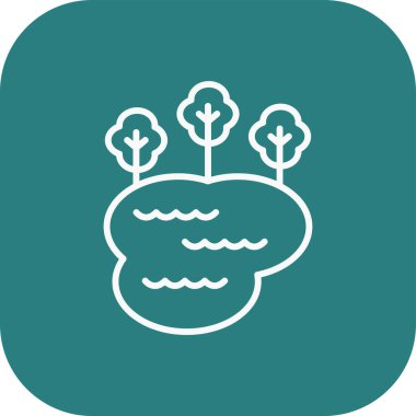 Eşsiz Brokoli Vektör Satır Simgesi