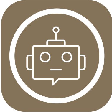 bot simge vektör çizim