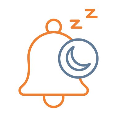 uyku çanı vektör simgesi