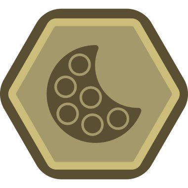 Altın simgenin vektör illüstrasyonu