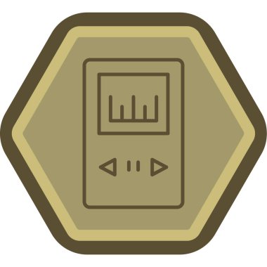 İşlemci. Web simgesi basit illüstrasyon