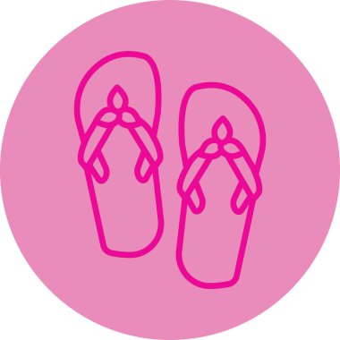 flip flops web simgesi, vektör illüstrasyonu