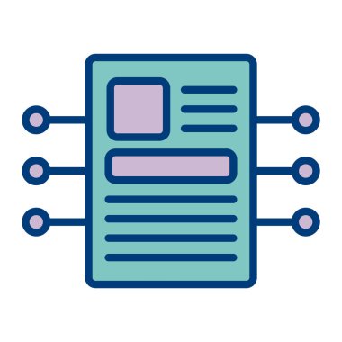 Web sayfası ikon vektör illüstrasyonu