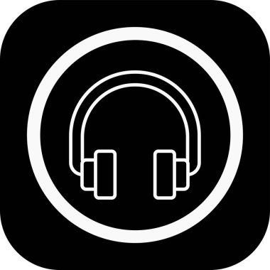 vektör kulaklık simgesi illüstrasyonu