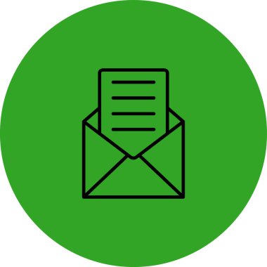 Vektör E- posta simgesi illüstrasyonu