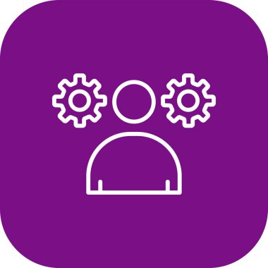 İnsan Kaynakları web simgesi, vektör illüstrasyonu