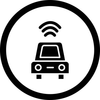 araba simgesi vektör illüstrasyonu