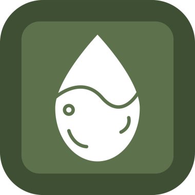 Su damlasının vektör çizimi