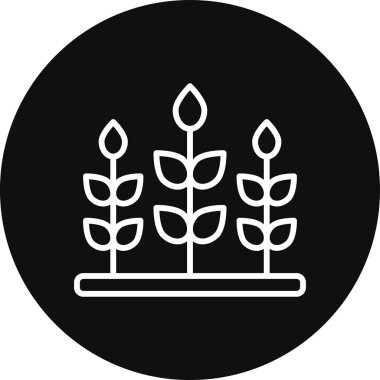 bitki simgesi vektör illüstrasyonu