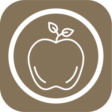 elma simgesinin vektör illüstrasyonu