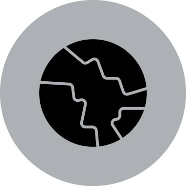 Bir çember simgesinin vektör illüstrasyonu