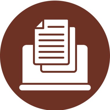 Belge simgesinin vektör illüstrasyonu